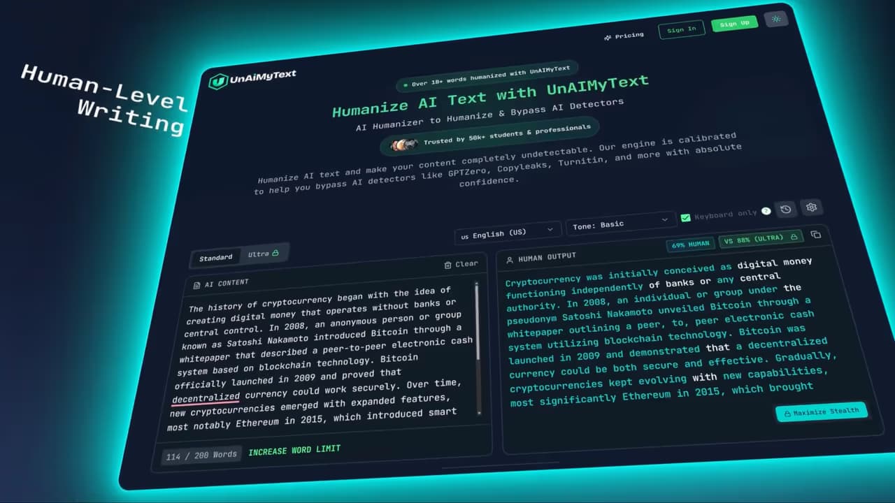 UnAIMyText Brand Video